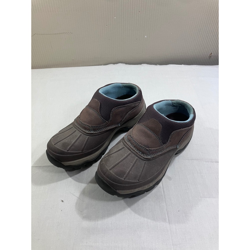 LL Bean Storm Chaser Slip On Shoes Womens 6 Brown Duck Rain Boots 290490